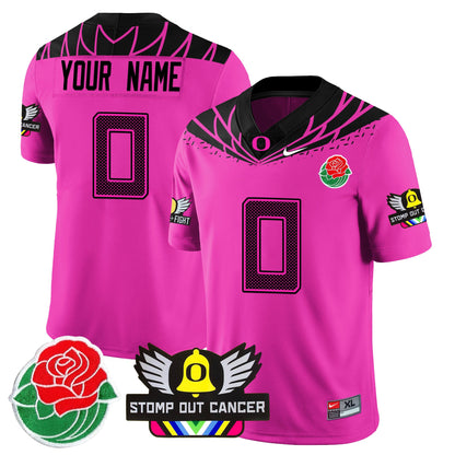 Custom Gender/Size Oregon Ducks 2024 Rose Bowl Jersey N1 - All Stitched