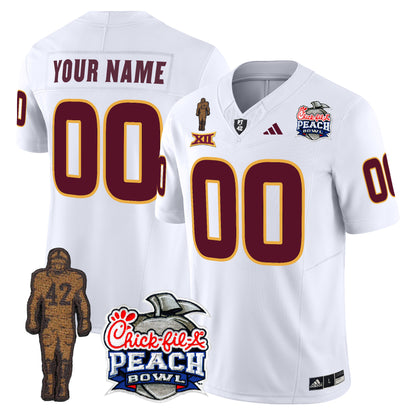 Sun Devils Pat Tillman & Peach Bowl Patch Vapor Limited Custom Jersey - All Stitched