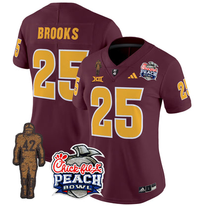 Women's Sun Devils Pat Tillman & Peach Bowl Patch Vapor Limited Jersey - All Stitched