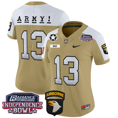 Women's Army Black Knights Independence Bowl Patch 2024 Vapor Limited Jersey - All Stitched