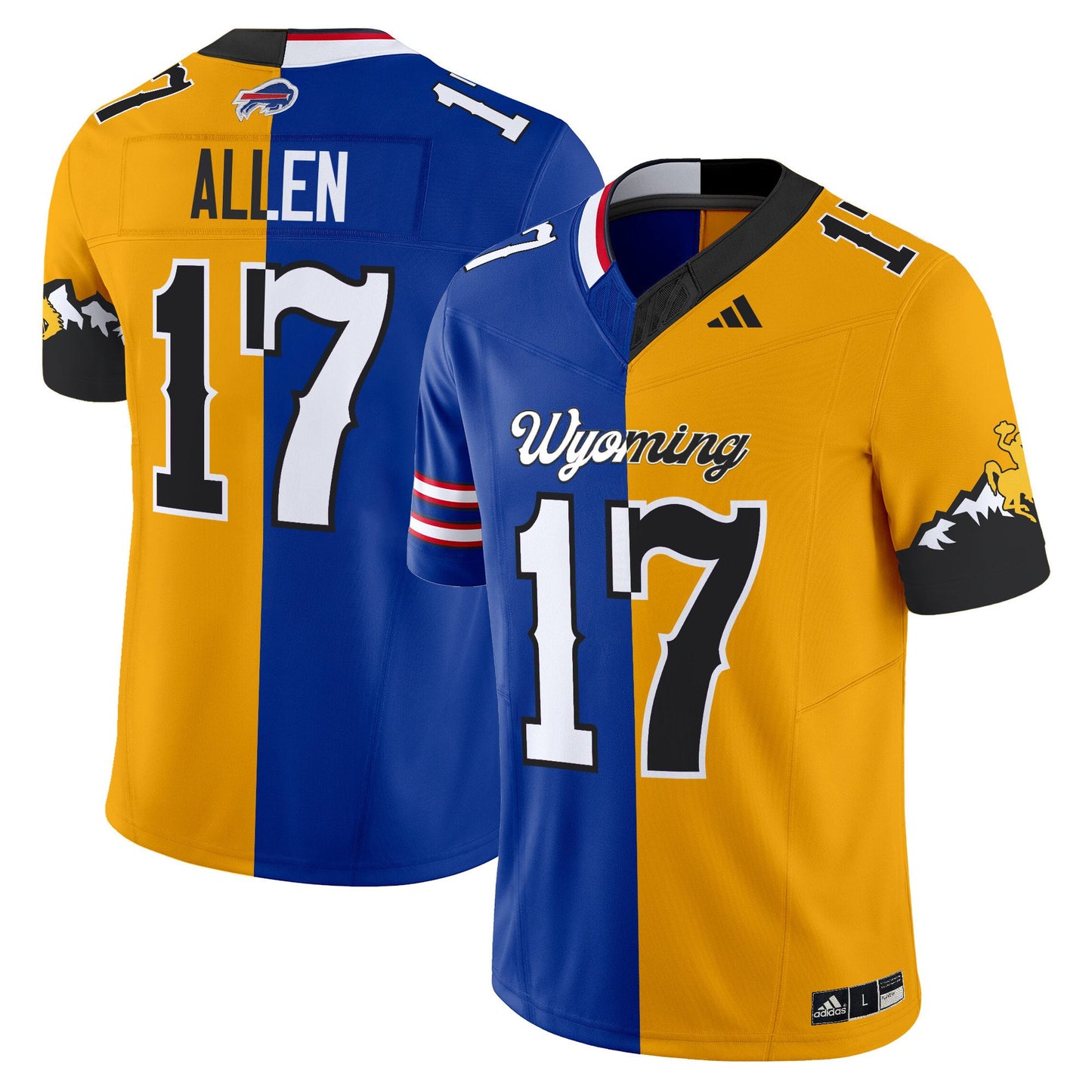 Wyoming Cowboys Split Vapor Limited Jersey - All Stitched