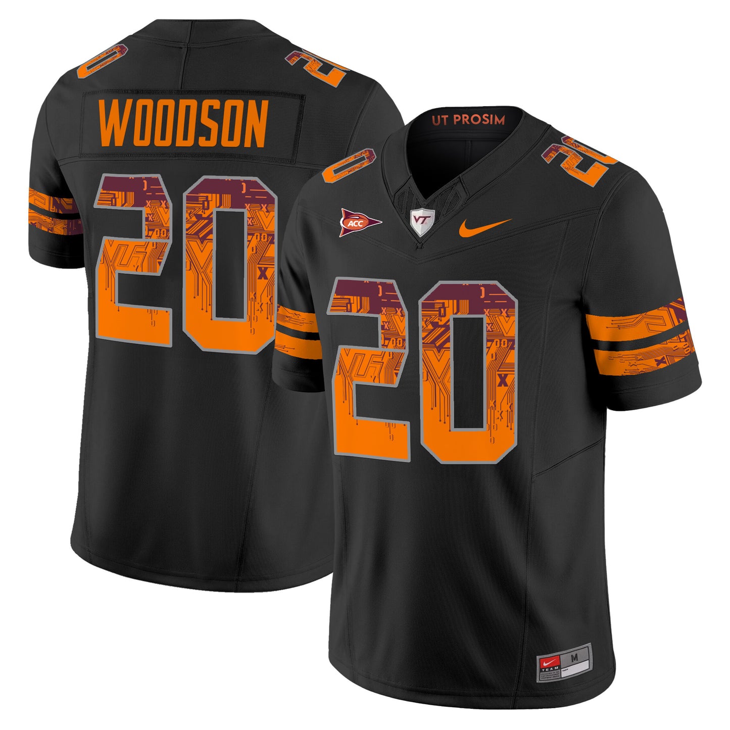 Virginia Tech Hokies Pro Combat Vapor Limited Jersey - All Stitched