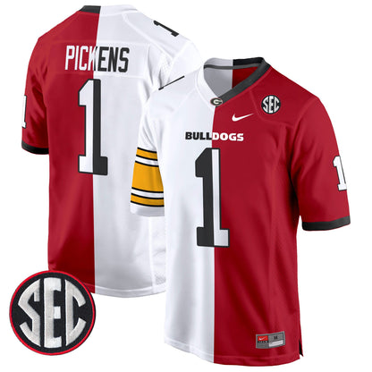 Georgia Bulldogs Split Game Jersey - All Stitched