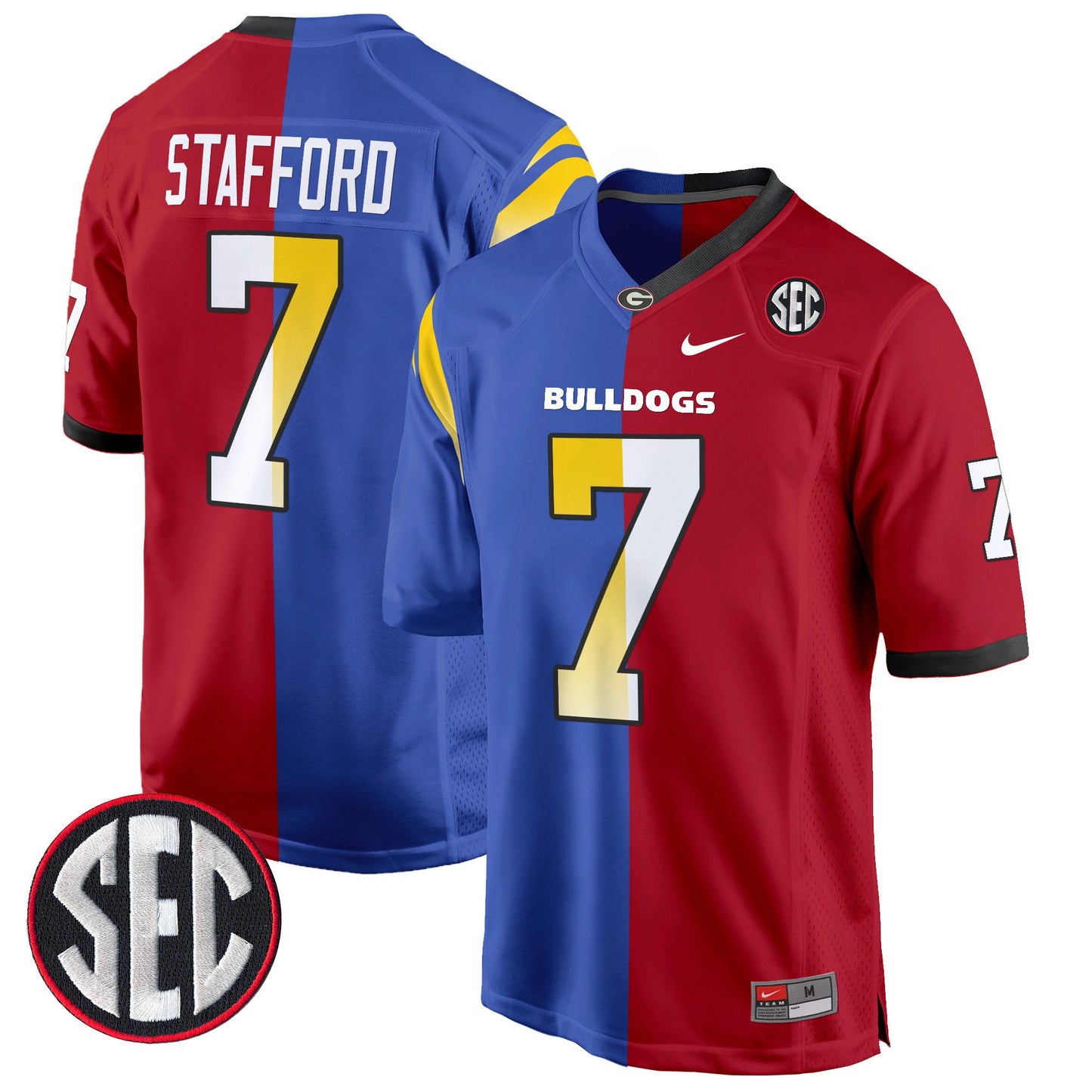 Georgia Bulldogs Split Game Jersey - All Stitched