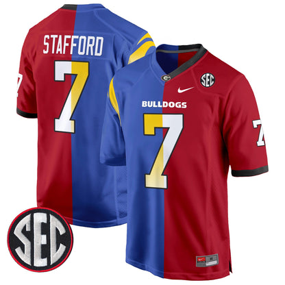 Georgia Bulldogs Split Game Jersey - All Stitched