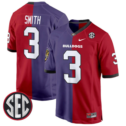 Georgia Bulldogs Split Game Jersey - All Stitched