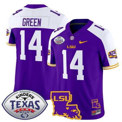 LSU Tigers 2024 Texas Bowl Patch Vapor Limited Jersey - All Stitched