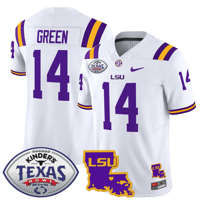 LSU Tigers 2024 Texas Bowl Patch Vapor Limited Jersey - All Stitched