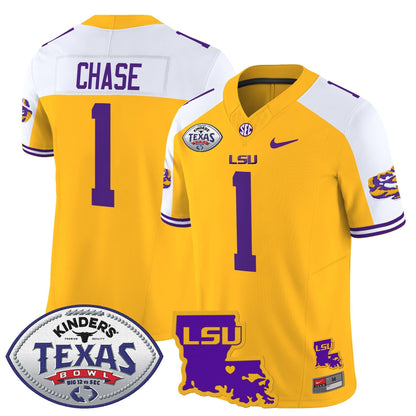 LSU Tigers 2024 Texas Bowl Patch Vapor Limited Jersey - All Stitched