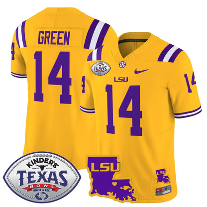 LSU Tigers 2024 Texas Bowl Patch Vapor Limited Jersey - All Stitched