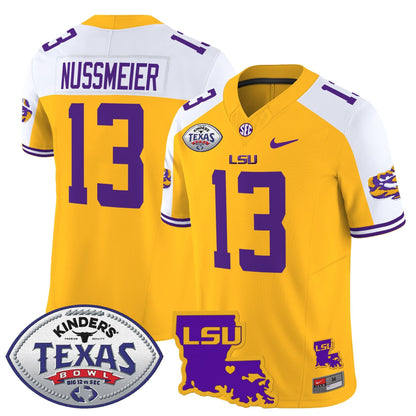LSU Tigers 2024 Texas Bowl Patch Vapor Limited Jersey - All Stitched