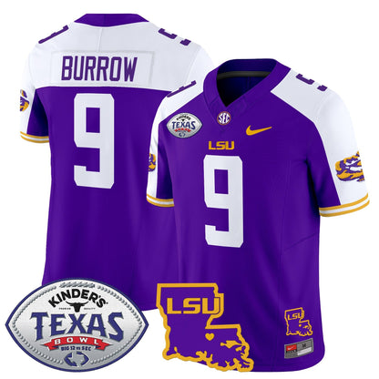 LSU Tigers 2024 Texas Bowl Patch Vapor Limited Jersey - All Stitched