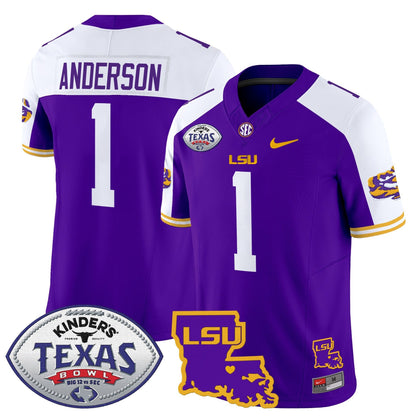 LSU Tigers 2024 Texas Bowl Patch Vapor Limited Jersey - All Stitched