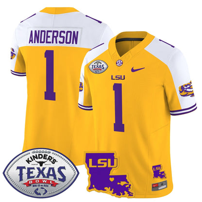 LSU Tigers 2024 Texas Bowl Patch Vapor Limited Jersey - All Stitched