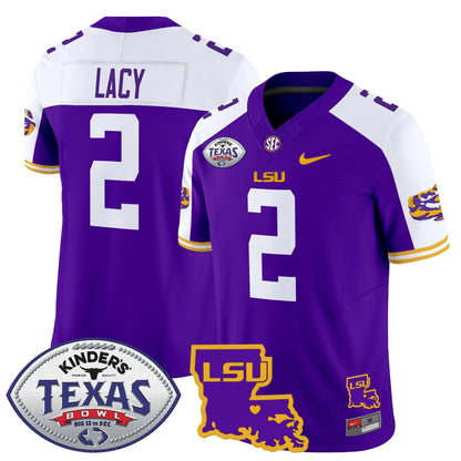LSU Tigers 2024 Texas Bowl Patch Vapor Limited Jersey - All Stitched