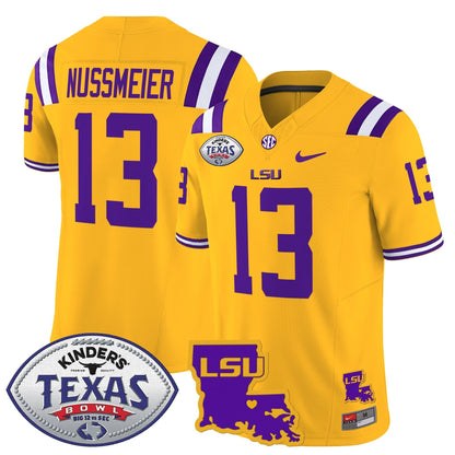 LSU Tigers 2024 Texas Bowl Patch Vapor Limited Jersey - All Stitched