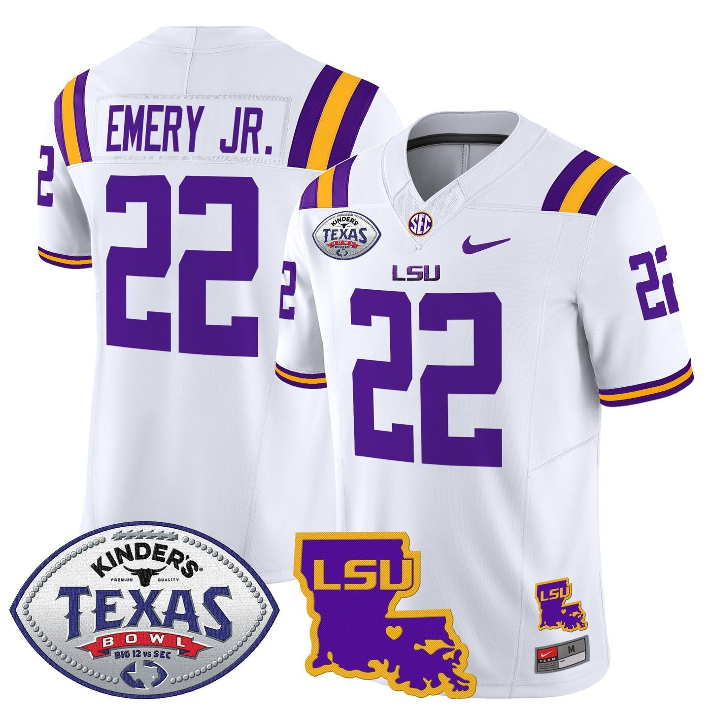 LSU Tigers 2024 Texas Bowl Patch Vapor Limited Jersey - All Stitched