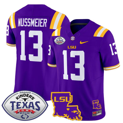 LSU Tigers 2024 Texas Bowl Patch Vapor Limited Jersey - All Stitched
