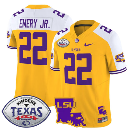 LSU Tigers 2024 Texas Bowl Patch Vapor Limited Jersey - All Stitched