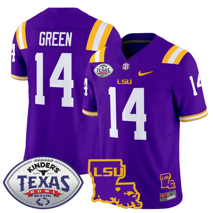 LSU Tigers 2024 Texas Bowl Patch Vapor Limited Jersey - All Stitched