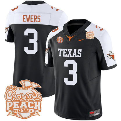 Texas Longhorns 2024 Peach Bowl Jersey - All Stitched