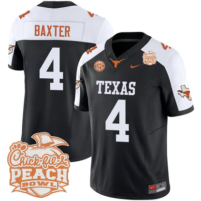 Texas Longhorns 2024 Peach Bowl Jersey - All Stitched
