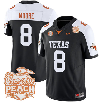 Texas Longhorns 2024 Peach Bowl Jersey - All Stitched