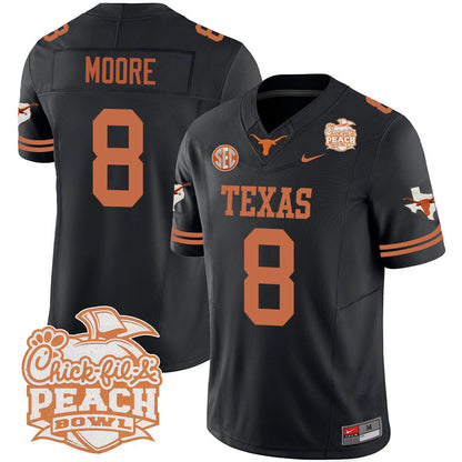 Texas Longhorns 2024 Peach Bowl Jersey - All Stitched