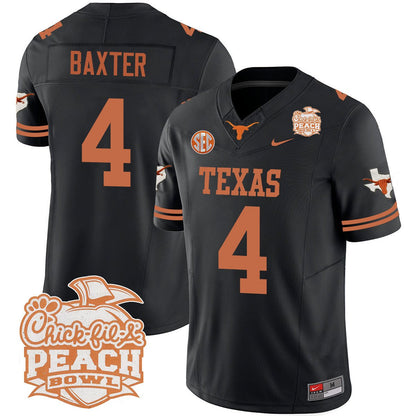 Texas Longhorns 2024 Peach Bowl Jersey - All Stitched