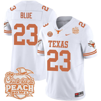 Texas Longhorns 2024 Peach Bowl Jersey - All Stitched