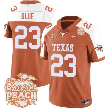 Texas Longhorns 2024 Peach Bowl Jersey - All Stitched