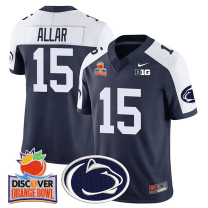 Men's Penn State Nittany Lions 2024 Orange Bowl Jersey N1 - All Stitched