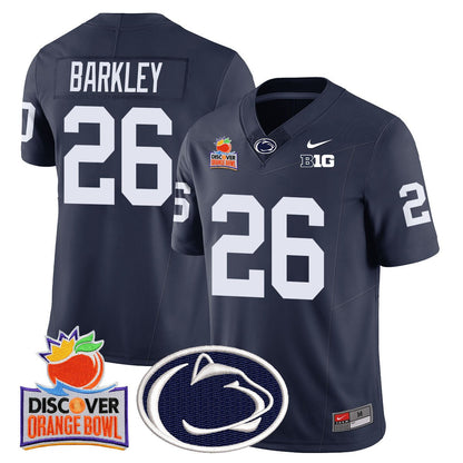 Men's Penn State Nittany Lions 2024 Orange Bowl Jersey N1 - All Stitched