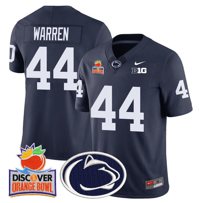 Men's Penn State Nittany Lions 2024 Orange Bowl Jersey N1 - All Stitched
