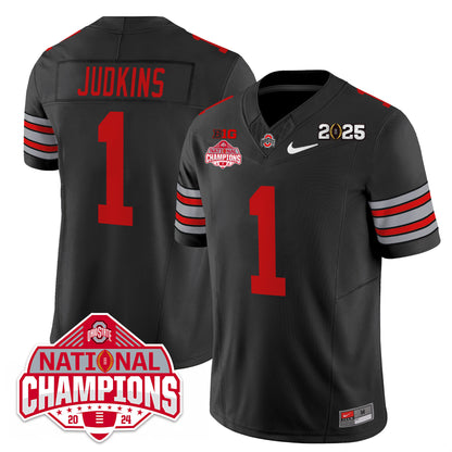 Ohio State Buckeyes 'Heritage Stripe' 2025 CFP Patch - National Champions Jersey - All Stitched
