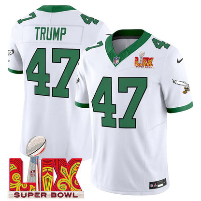 Philadelphia Eagles Super Bowl LIX Patch Vapor Limited Jersey - All Stitched