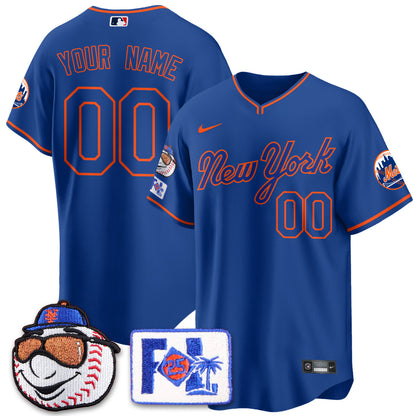 Custom Gender/Name New York Mets Blue Road 2025 Spring Training Jersey - All Stitched