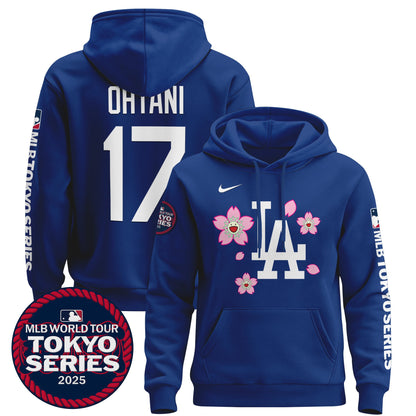 Men's Dodgers Tokyo Series 2025 Pullover Hoodie - All Stitched