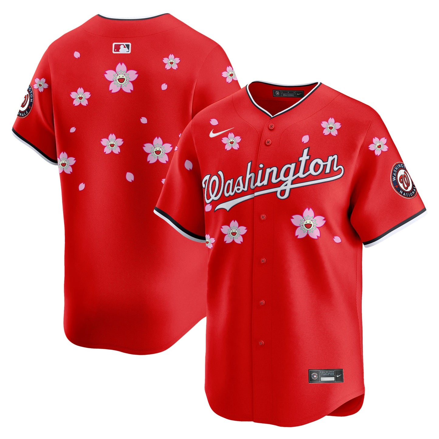Men's Washington Nationals Cherry Blossom Vapor Premier Limited Jersey - Stitched