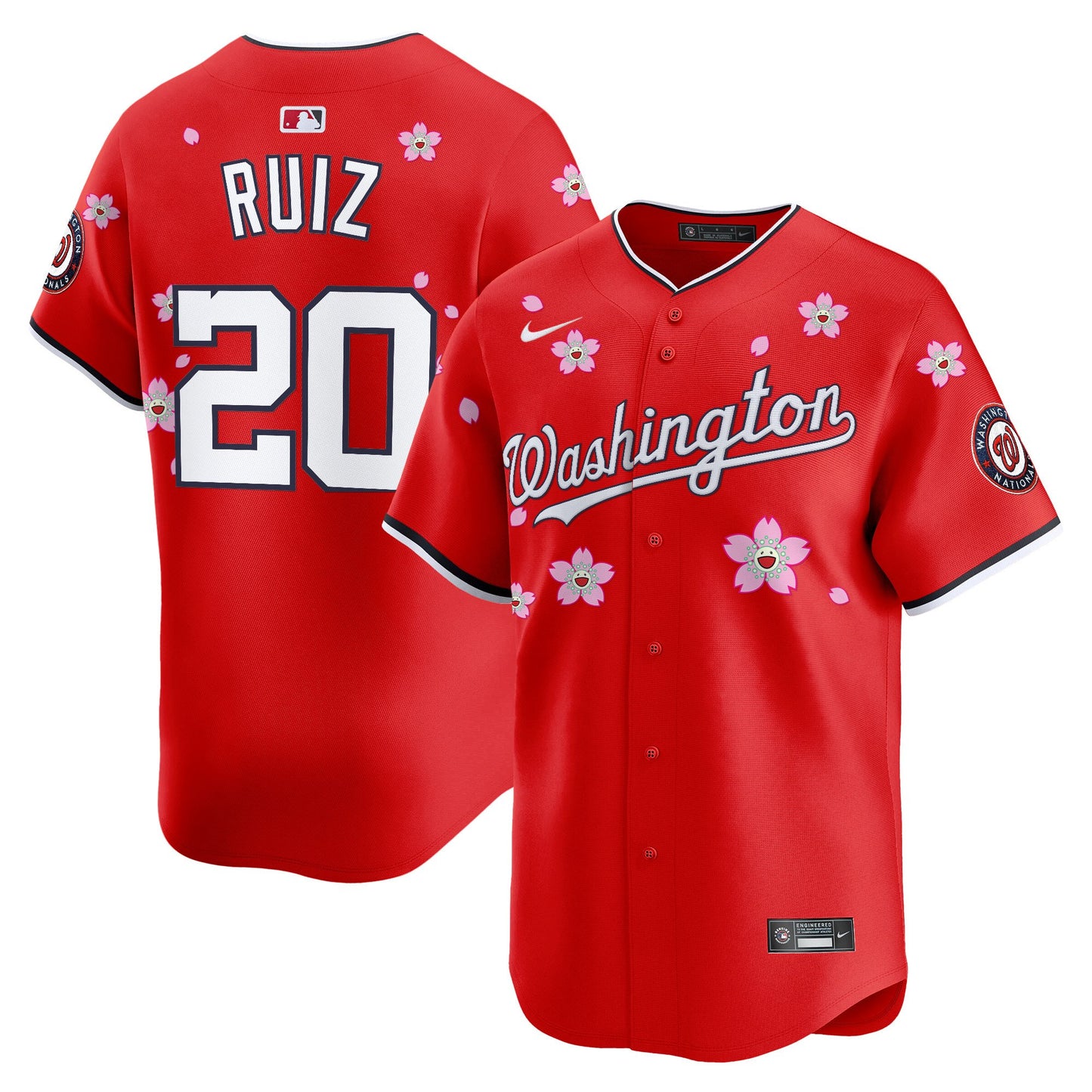 Men's Washington Nationals Cherry Blossom Vapor Premier Limited Jersey - Stitched
