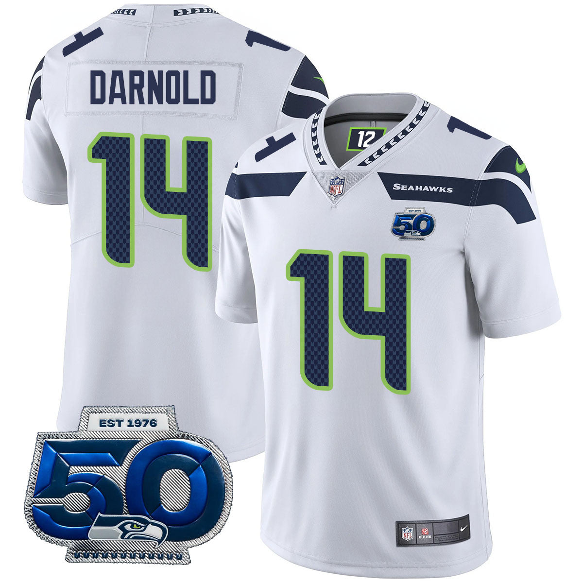 Men's Seattle Seahawks 50th Season Vapor Limited Jersey - All Stitched