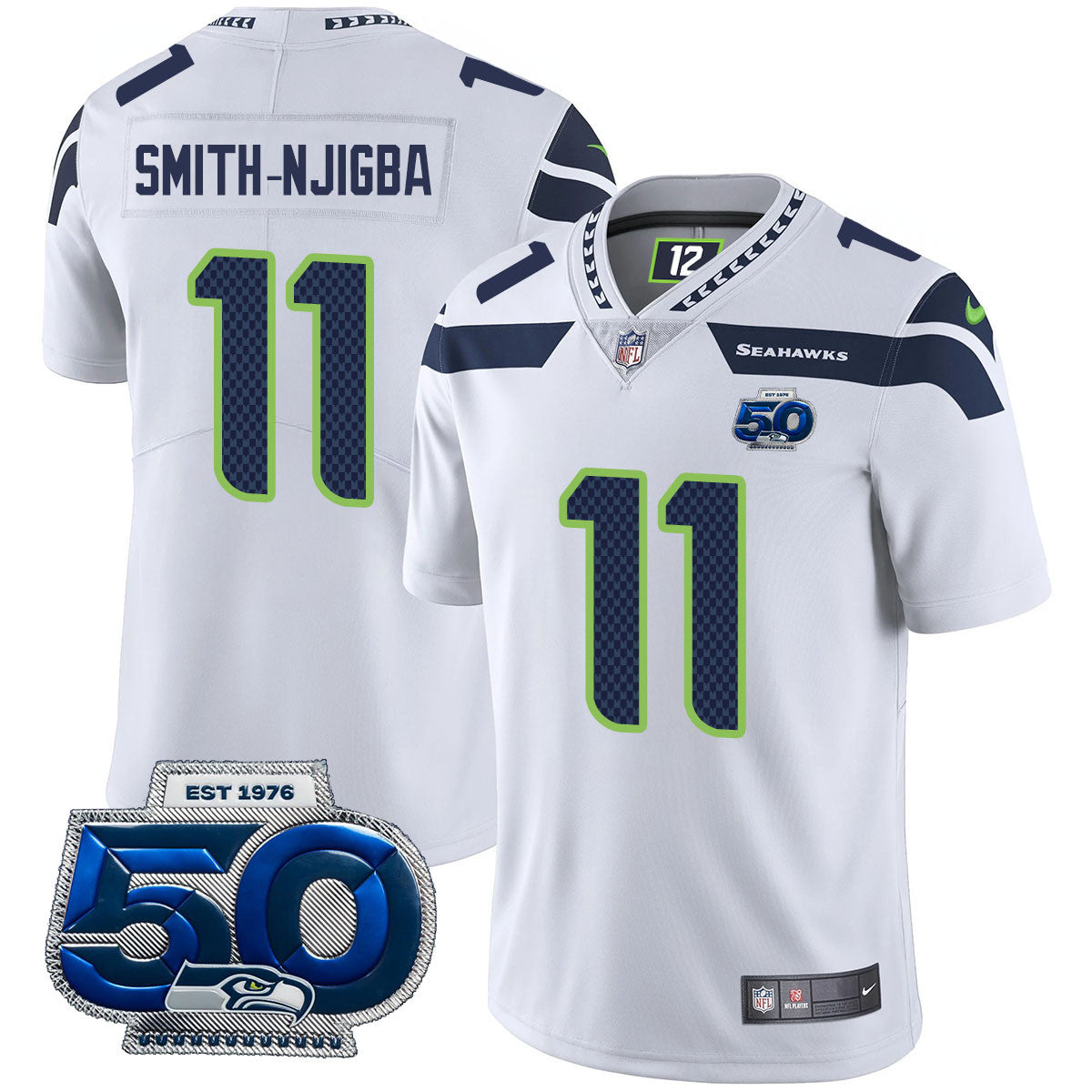 Men's Seattle Seahawks 50th Season Vapor Limited Jersey - All Stitched