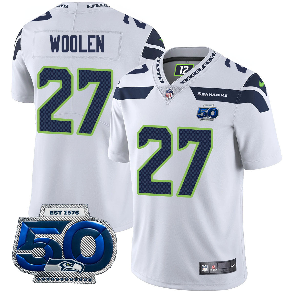 Men's Seattle Seahawks 50th Season Vapor Limited Jersey - All Stitched