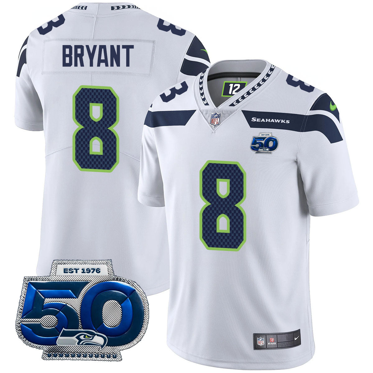 Men's Seattle Seahawks 50th Season Vapor Limited Jersey - All Stitched