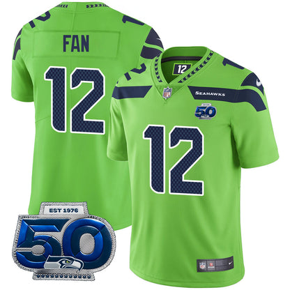 Men's Seattle Seahawks 50th Season Vapor Limited Jersey - All Stitched
