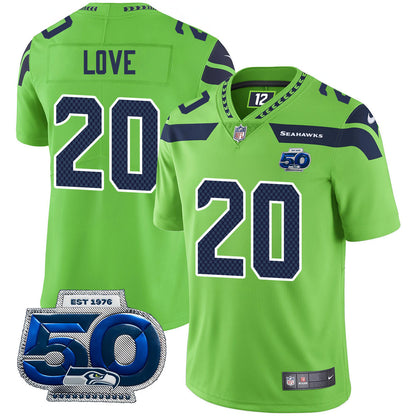 Men's Seattle Seahawks 50th Season Vapor Limited Jersey - All Stitched