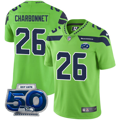 Men's Seattle Seahawks 50th Season Vapor Limited Jersey - All Stitched