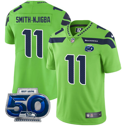 Men's Seattle Seahawks 50th Season Vapor Limited Jersey - All Stitched
