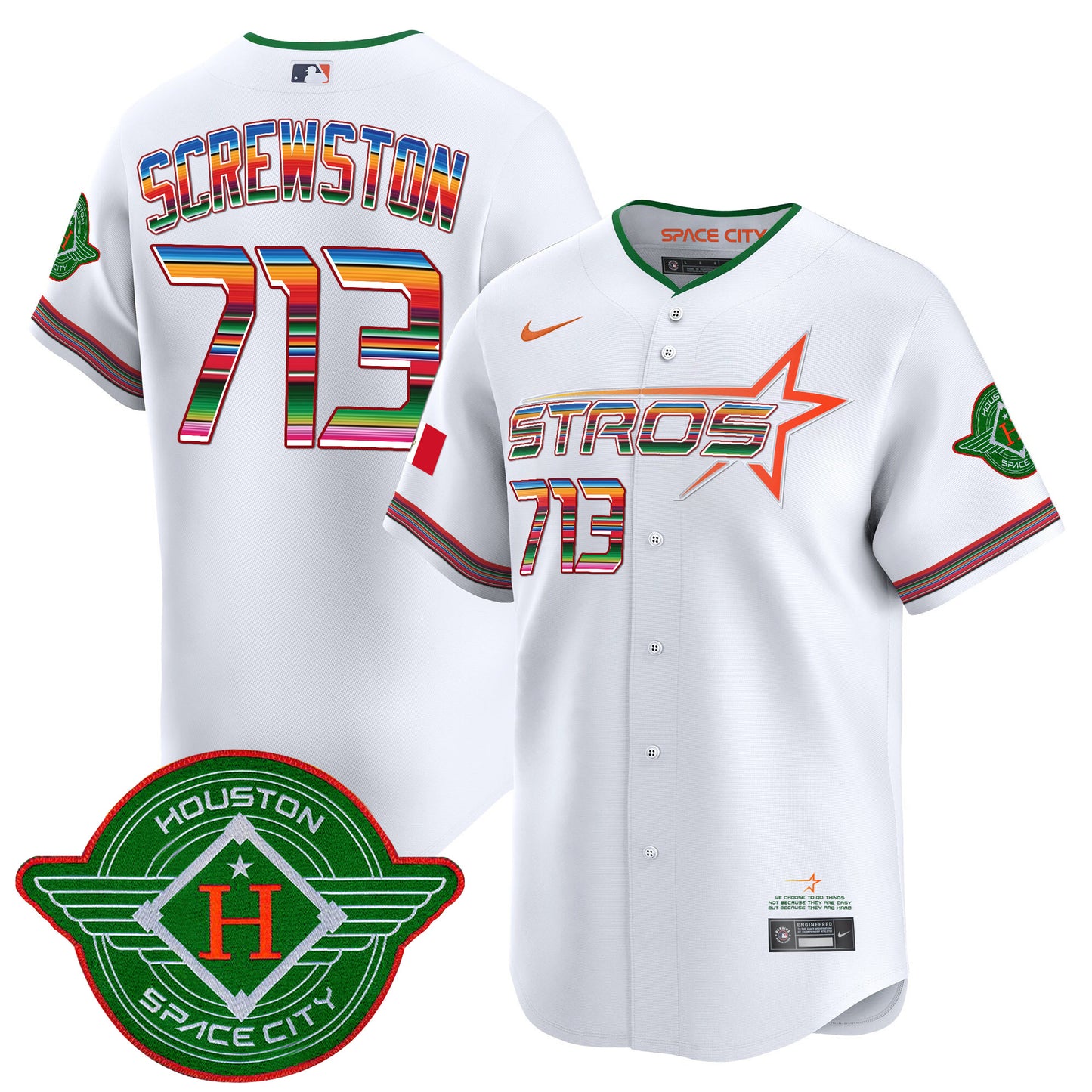 Men's Astros 2025 City Connect Mexico Vapor Premier Limited Jersey - All Stitched