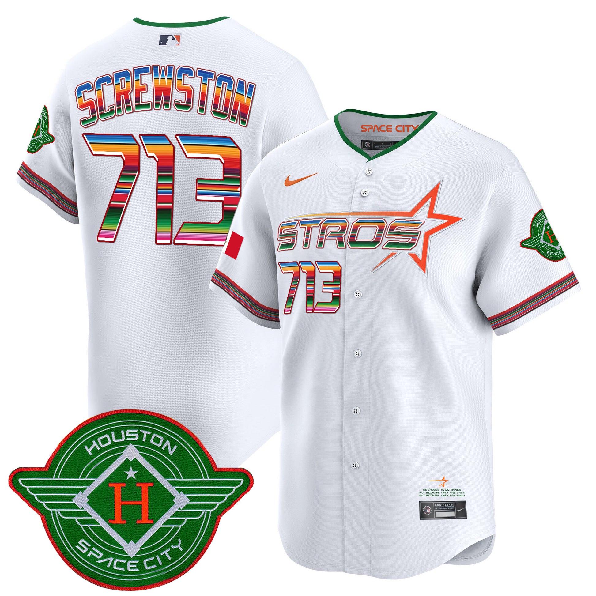 Men's Astros 2025 City Connect Mexico Vapor Premier Limited Jersey - All Stitched